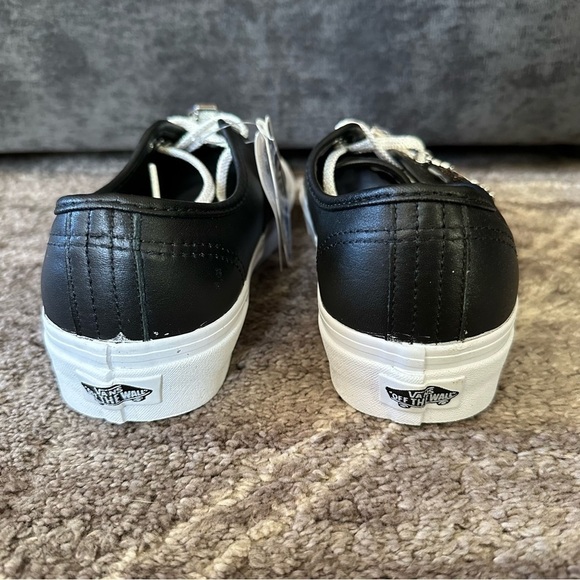NWT Vans Era Black Pleather Sneakers With Checkered Bling Studs Rare - Picture 3 of 6